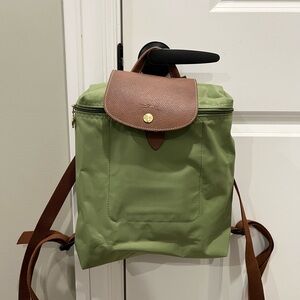 Green and Brown Backpack